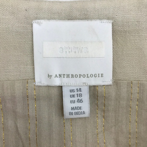 Anthropologie Ett Twa Belle embroidered vest boho - Picture 5 of 8